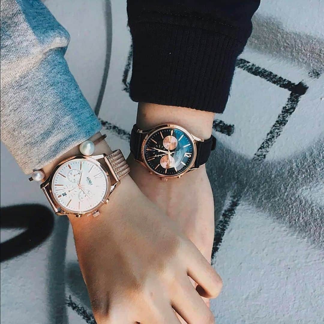 Henry London Official page of Britishさんのインスタグラム写真 - (Henry London Official page of BritishInstagram)「It’s Friday and we’re in love ❤️⠀⠀⠀⠀⠀⠀⠀⠀⠀ His & Hers style.⠀⠀⠀⠀⠀⠀⠀⠀⠀ .⠀⠀⠀⠀⠀⠀⠀⠀⠀ .⠀⠀⠀⠀⠀⠀⠀⠀⠀ .⠀⠀⠀⠀⠀⠀⠀⠀⠀ #henrylondon #henrywatches #menswatches #london #britishdesign #britishbrand #vintage #heritage #wristwatchcheck #hisnhers #hisandhers #holdinghands #chronograph #accessories #wristwear #couplegoals」9月20日 22時02分 - henrywatches