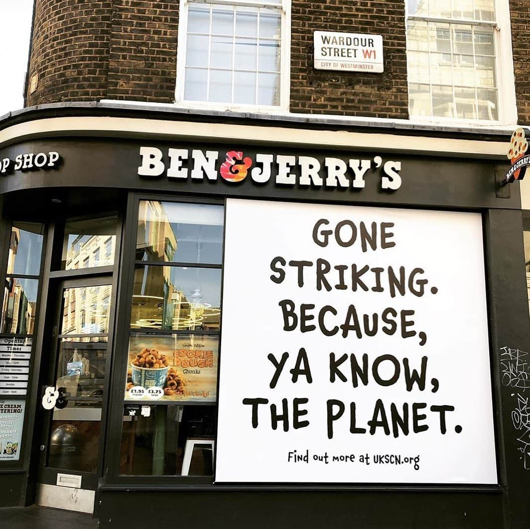 Ben & Jerry'sさんのインスタグラム写真 - (Ben & Jerry'sInstagram)「Youth climate strikers, we see you and hear you. Our house is on fire, and it's time we acted like it. Join marchers around the globe for the youth-led #GlobalClimateStrike today! Find a march near you at link in bio.」9月20日 22時16分 - benandjerrys