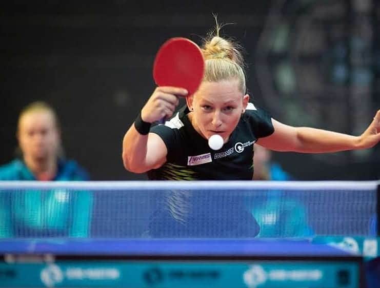 ガリア・ドボラクのインスタグラム：「Tonight I will start my 6th season playing for ALCL Grand Quevilly in France! Looking forward for more adventures :) #tenisdemesa #tabletennis 📷 by @romainflohicphotographe」