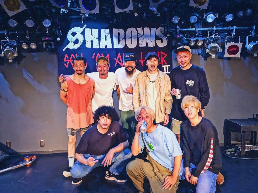 SHADOWSさんのインスタグラム写真 - (SHADOWSInstagram)「‪“SELL ‘EM ALL TOUR II” 2日目at 広島セカンドクラッチ ありがとうございました！‬ ‪2ヶ月ぶりの広島、今回も最高の夜でした！‬ ‪過密日程の中出演してくれたスーパーバンド #Northern19 ありがとう！‬ ‪次は9/22熊本DJANGO w/ #TOTALFAT ！！‬ ‪#ShadowsJapan #SellEmAllTourII ‬」9月20日 23時25分 - shadows_japan