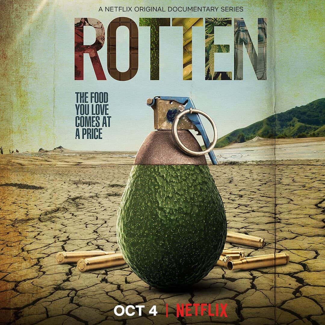 Food Republicのインスタグラム：「Coming to @netflixfood @netflix October 4th Rotten season 2 from @zpzproduction!  This season features 🥑🍫🍷+ bottled water + edibles.  #avocado #wine #chocolate #edibles」