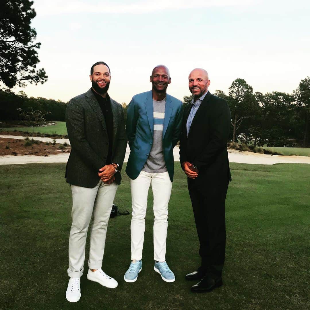 レイ・アレンのインスタグラム：「My brothers! @dwill8 #jkidd #pinehurst」