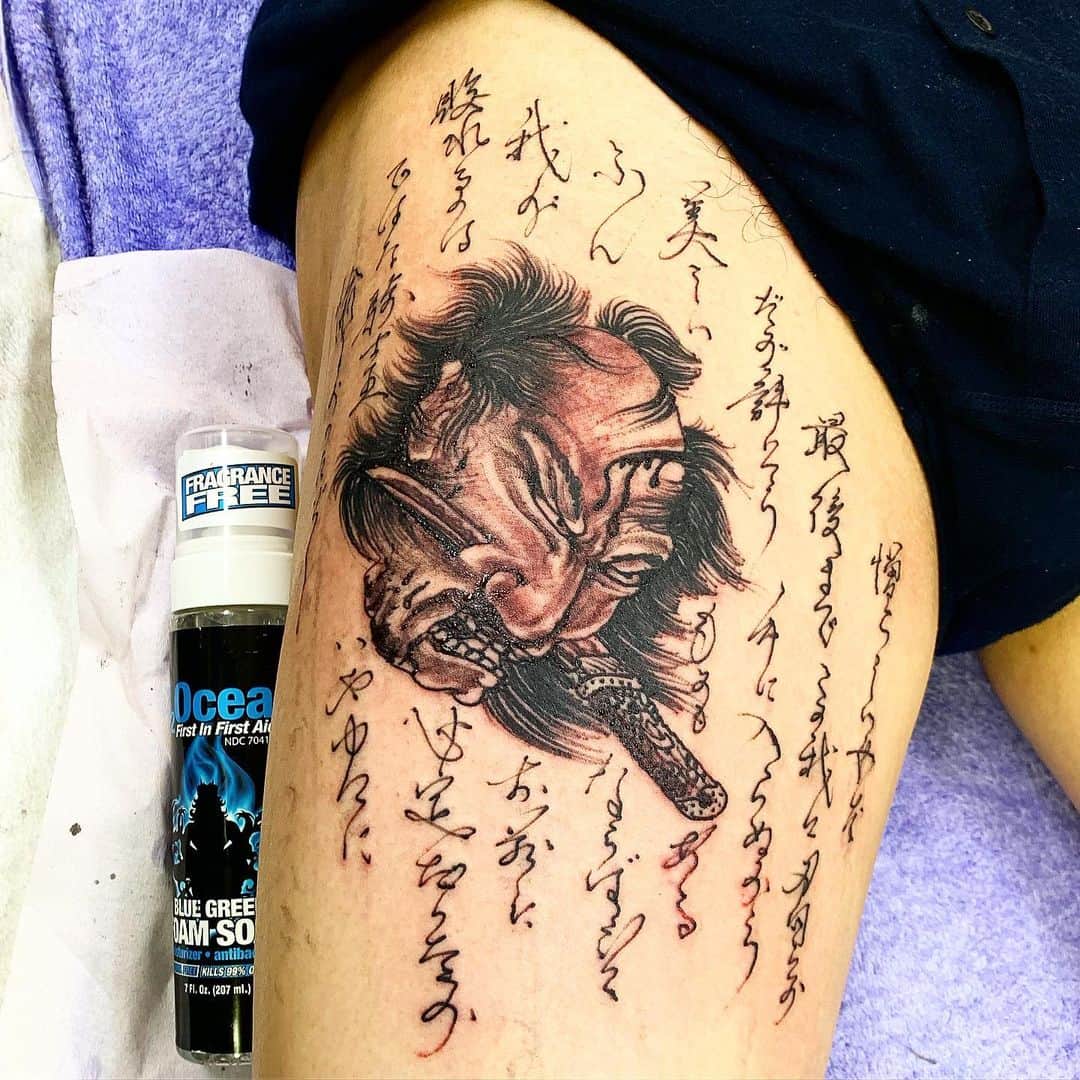 中野義仁さんのインスタグラム写真 - (中野義仁Instagram)「todays work . 🙇‍♂️🥶 #H2ocean #H2oceanproteam #officialh2ocean #traditional #japan  #freehand #history  #japanestatoodesign #art #artist  #artistmafia #tattoos #tattooing #tattoo #tattoomag #irezumi #inkdmag #tattoomagazine #tattoos_of_instagram  #tattoolifemagazine #tattooenelgy #tattooinstagram #tattoomania #artistmafia #tattoocultur #tattoocomunity #tattooculturmagazine #tattooare  @jessyentattoo @dennis_camsupply @yokohama_tattoo_museum @souryou @kiwamijewelry @horiyoshi3shop @taiwantattooconvention」9月21日 20時06分 - horiyoshi_3