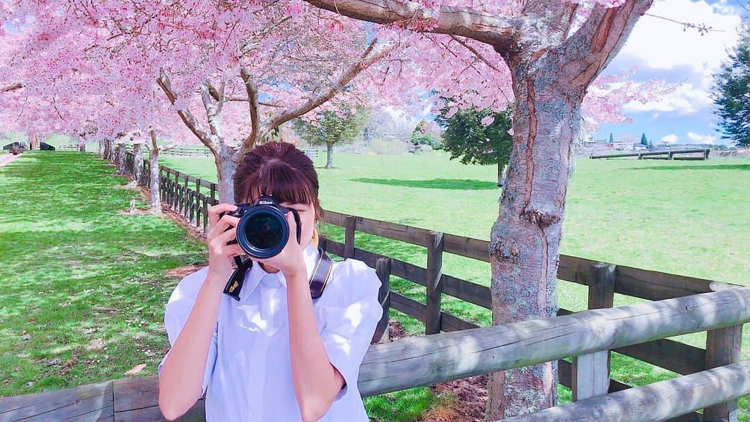 徳永千奈美さんのインスタグラム写真 - (徳永千奈美Instagram)「I went to the park full of cherry blossom trees. And it was so beautiful.🌸🌸🌸 こちらは少しずつ暖かくなり春を感じる天気☀️晴れてたし下ろしたての @_ruruofficial_ のシャツを着て桜を見にいってきたよ🌸🤗 #cherryblossomtree  #spring #camera #happy #summy #livingabroad」9月21日 12時46分 - chinami.tokunaga