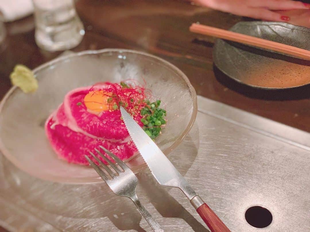 青木智美さんのインスタグラム写真 - (青木智美Instagram)「. ☑︎#20190917 お肉がうんまかった〜🤤❤️ 楽しかったからまた美味しいもの食べに行きましょう！！ .」9月21日 13時56分 - aotm25___