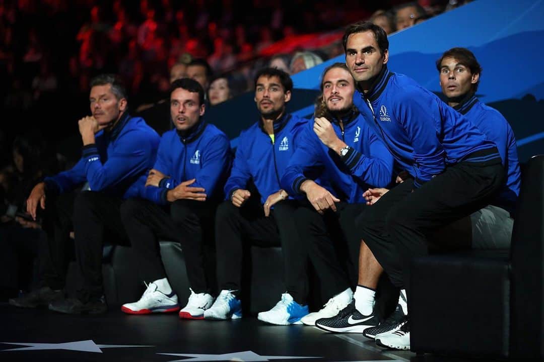 ロジャー・フェデラーのインスタグラム：「Eyes on the prize🏆 #teameurope」