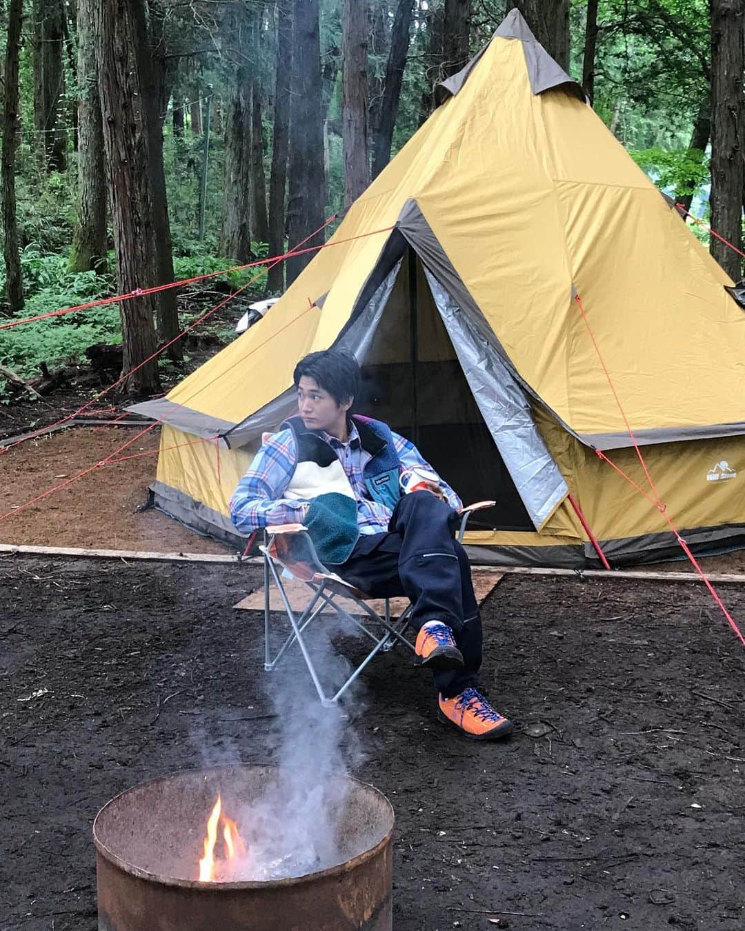 押田岳さんのインスタグラム写真 - (押田岳Instagram)「Myojo11月号も！ 今回はキャンプ！！ 塩は高めから。」9月21日 17時24分 - oshidagaku