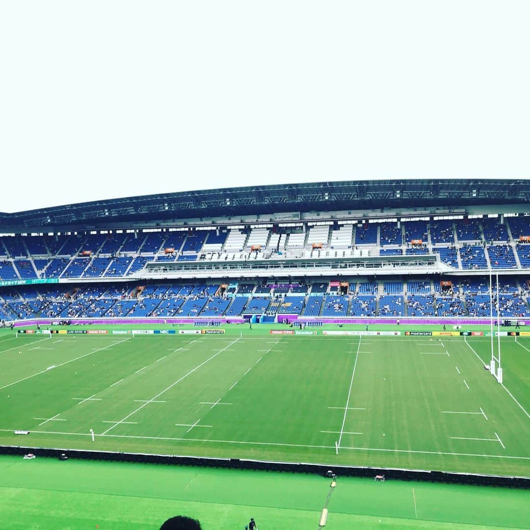 生尾佳子さんのインスタグラム写真 - (生尾佳子Instagram)「ラグビーデビュー！ 楽しみっ！ #rugbyworldcup  #allblacks #マタニティライフ #ジャンプは控え目に #ラグビーワールドカップ2019」9月21日 17時30分 - yotikoikuo