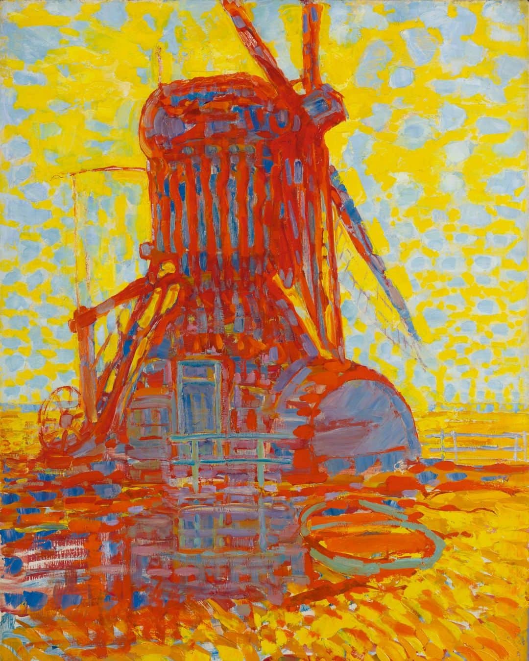 ルモンドさんのインスタグラム写真 - (ルモンドInstagram)「Piet Mondrian (1872-1944) est surtout connu pour ses compositions géométriques et linéaires, aux couleurs bleu, jaune et rouge qu’encadre, ou non, un épais trait noir. Son œuvre figurative est beaucoup moins célèbre : la collection de Salomon Slijper (fils de diamantaire né en 1884 à Amsterdam et mort en 1971 à Laren aux Pays-Bas) met en lumière, au Musée Marmottan-Monet à Paris, jusqu’au 26 janvier 2020, un ensemble de peintures et de dessins appelés « naturalistes », soit des paysages et des portraits épurés, réalisés entre 1891 et 1918. - 1/3 « Portrait of a Girl » (1908), huile sur toile sur panneau 2/3 « Moulin dans la clarté du soleil » (1908), huile sur toile. 3/3 « Arum Lily, Blue Flower » (1908-1909), huile sur toile - #Art #Culture #Mondrian」9月21日 18時32分 - lemondefr