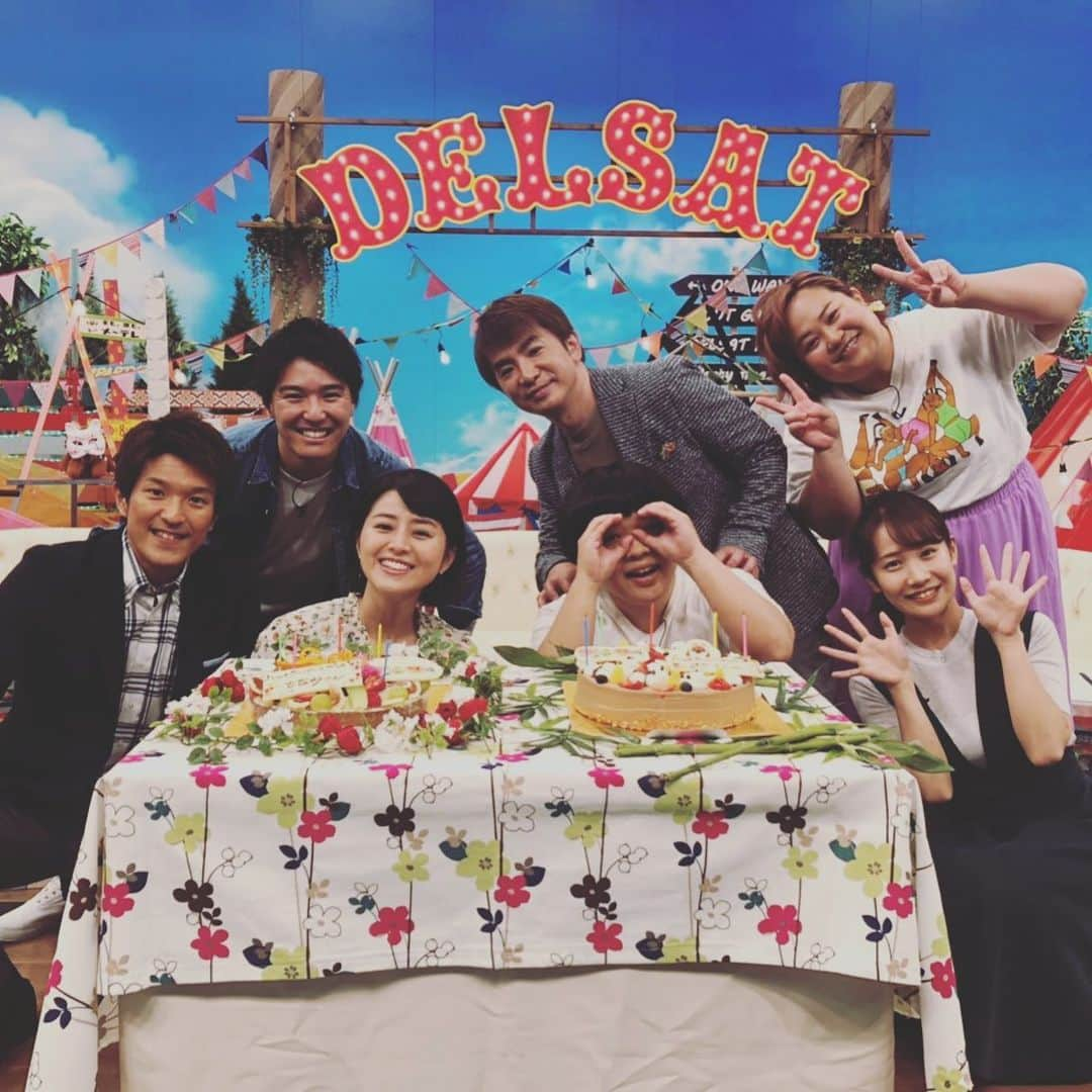 濱口優さんのインスタグラム写真 - (濱口優Instagram)「#デルサタ #デルサタ11 #鈴木ちなみ ちゃん #おかずクラブ  #オカリナ ちゃん #お誕生日おめでとう🎂」9月21日 21時30分 - hamaguchi_masaru