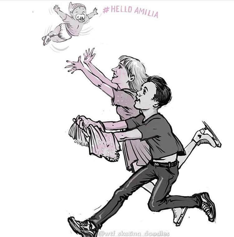 アリオナ・サフチェンコさんのインスタグラム写真 - (アリオナ・サフチェンコInstagram)「This is so amazing! ❤️ Thank you so much magical artwork @wtf_skating_doodles  _ #helloamilia #art #digitalart」9月21日 23時01分 - aljonasavchenko