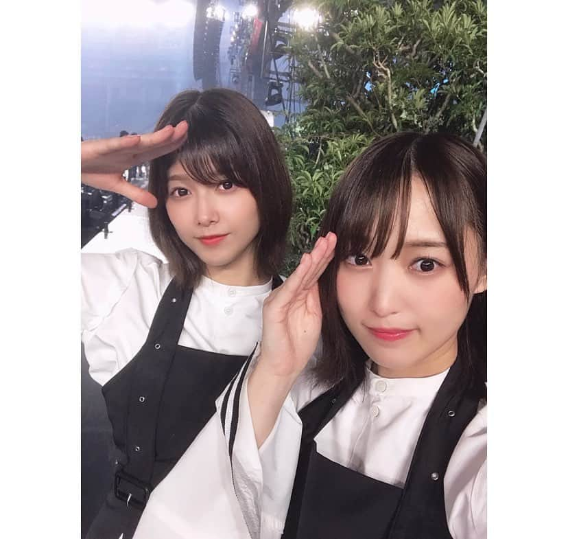 渡邉理佐ファンアカウントのインスタグラム：「あなた達最高です #理佐#渡邉理佐#欅坂46#菅井様#菅井友香#東京ドーム公演#ありがとう」