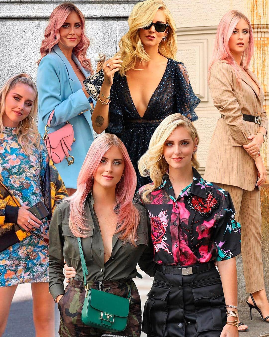 Blonde Saladさんのインスタグラム写真 - (Blonde SaladInstagram)「MFW Chiara and Vale’s highlights 💘 which is your fave look? #theblondesalad #mfw #chiaraferragni #valentinaferragni」9月21日 23時29分 - theblondesalad