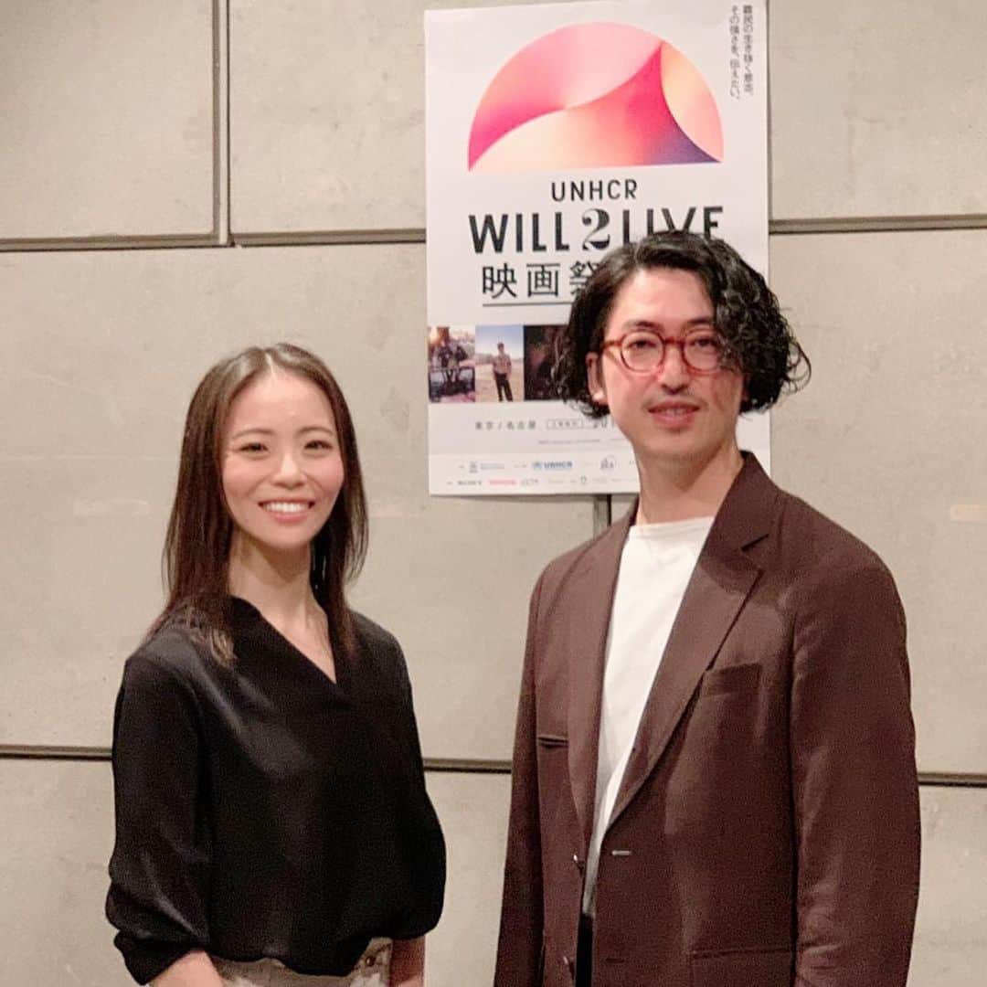 東小雪のインスタグラム：「本日は #UNHCR #WILL2LIVE 映画祭2019のレセプションに。宝塚時代から憧れのブランドのQ-pot @qpot_official @press_qpot_international さんと。エシカルな取り組みをしている企業だと知り、さらに嬉しくなりました。難民問題は遠い問題ではありません。映画を通して、ぜひ一緒に考えていきましょう。映画は無料で鑑賞できます！ #qpot #unhcr #will2live #難民映画祭 #イタリア文化会館 #キューポット #アクセサリー」