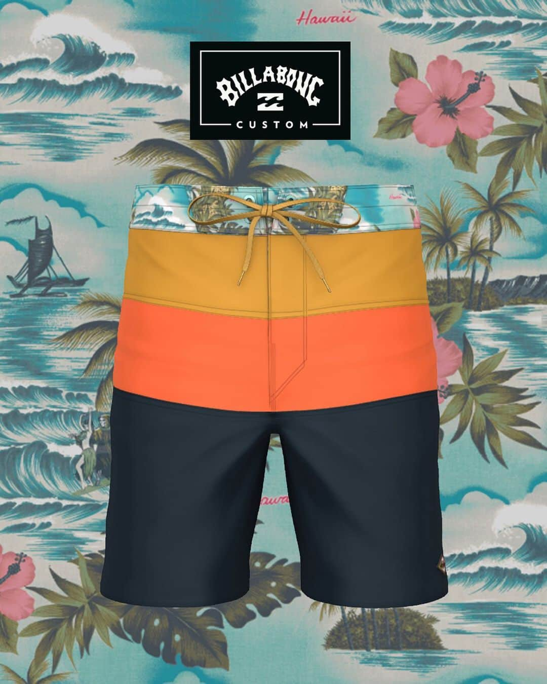 ビラボンさんのインスタグラム写真 - (ビラボンInstagram)「Our boardshorts + your imagination. ⠀⠀ ⠀⠀ Presenting our Custom Creation of the Week. Designed by: J.D. Clement. ⠀⠀ ⠀⠀ Swipe for the finished product, then head to our bio to design your own Billabong Custom Boardshorts.」9月22日 0時53分 - billabong