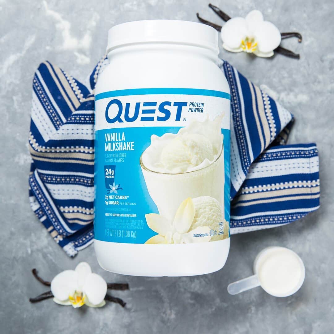 questnutritionさんのインスタグラム写真 - (questnutritionInstagram)「Did you know that we offer our Vanilla, Chocolate, & Peanut Butter Protein Powders in 1.6 & 3 lb. canister sizes? 🙌 • Available now at QuestNutrition.com. These three great tasting flavors range from 22-24g protein, 2g net carbs, & 1g of sugar or less per serving. Perfect for baking or on the go! 💪 #OnaQuest」9月22日 1時07分 - questnutrition
