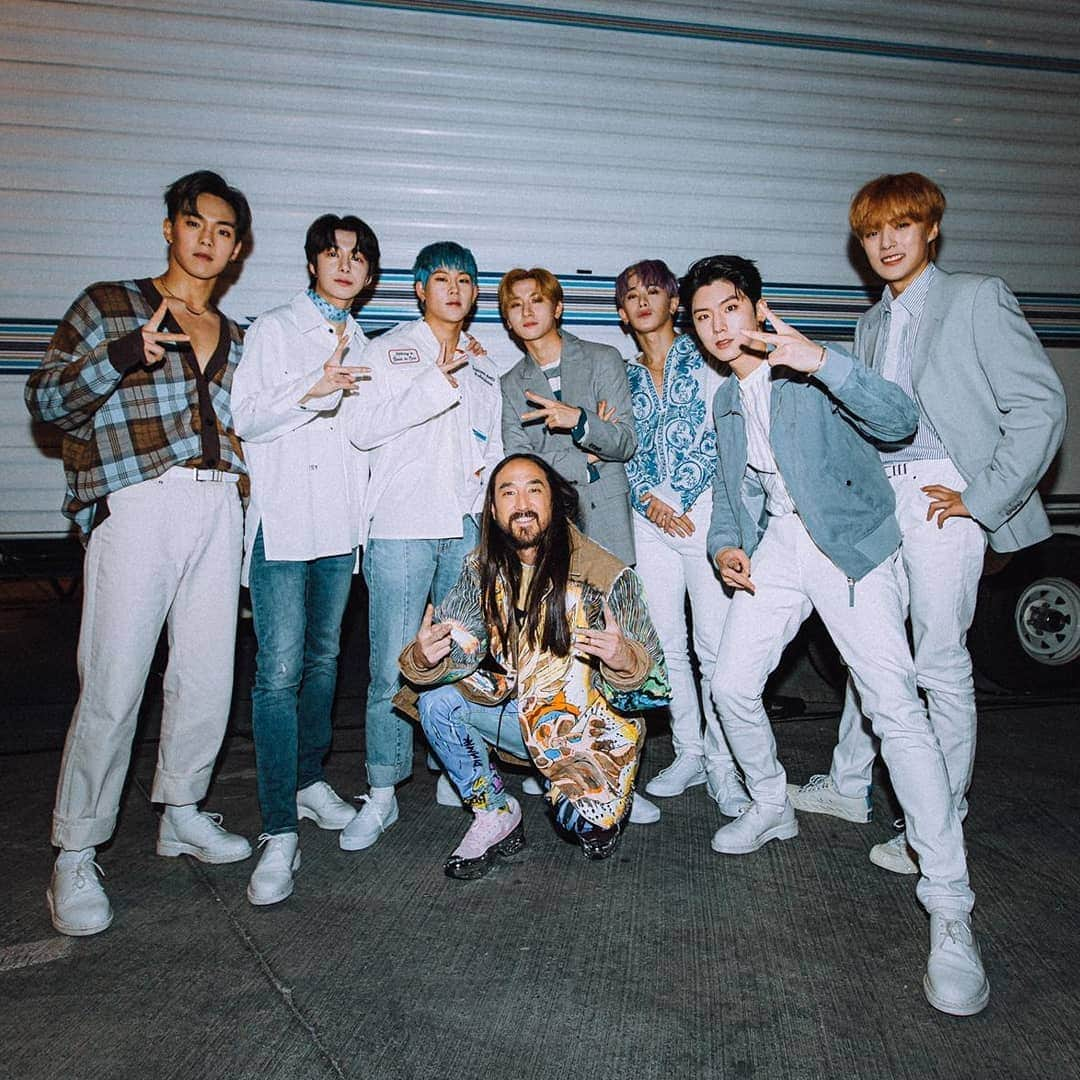 スティーヴ・アオキさんのインスタグラム写真 - (スティーヴ・アオキInstagram)「We play it cool @official_monsta_x」9月22日 14時01分 - steveaoki