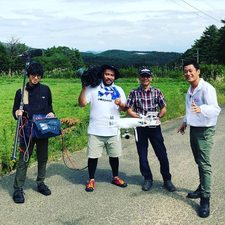 逸見太郎のインスタグラム：「9/22(日) ヨジデスファイナルロケ  #郡山市#テーマはしょない#ドローンも#泣いても笑っても#ファイナル#ヨジデス#kfb  YES❗️今のところ台風の影響なし👍」