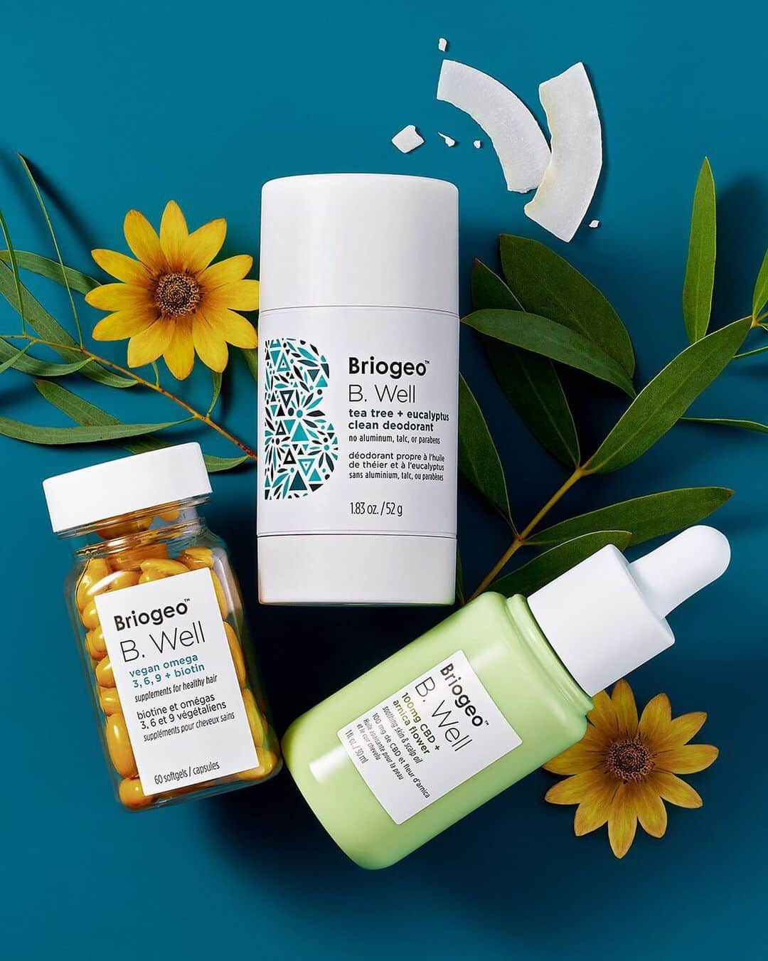 セフォラさんのインスタグラム写真 - (セフォラInstagram)「Meet the newest additions to @briogeo’s #cleanatsephora B. Well lineup: 🥥Tea Tree + Eucalyptus Clean Deodorant is all-natural, plant-based, and does everything you need deodorant to do. 🌼100mg CBD + Arnica Flower Soothing Skin & Scalp Oil calms and nurtures stressed skin and hair. 🌿Vitamin Omega 3, 6, 9 + Biotin supplements support strong, healthy hair and are totally vegan.」9月22日 9時31分 - sephora