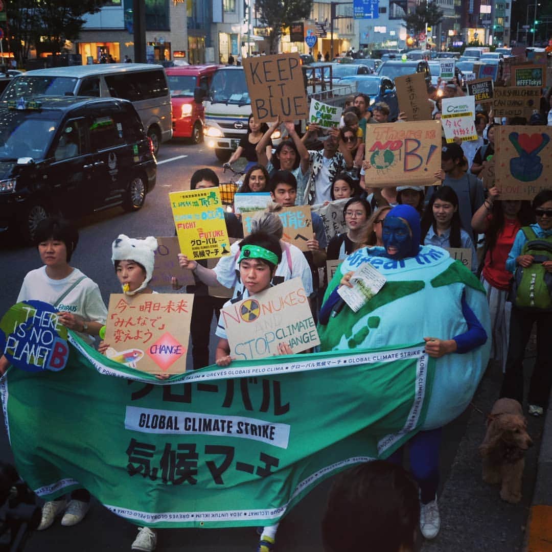志葉玲さんのインスタグラム写真 - (志葉玲Instagram)「#グローバル気候マーチ #fridaysforfuture #気候正義 #climatejustice #climateaction #tokyo」9月22日 11時38分 - rei.shiva