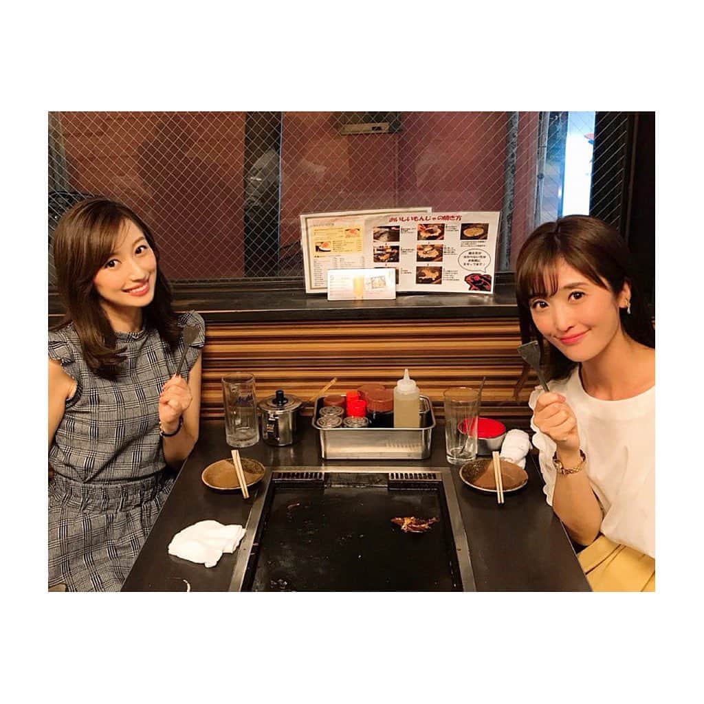 楠紗友里さんのインスタグラム写真 - (楠紗友里Instagram)「巨人リーグ優勝嬉しいなあ😍🙌✨ 以前チアをやっていた、さとみんと♬ 久々もんじゃ食べました😋❤︎ 大谷翔平選手も来店されたとか😳💡 限定10食のまぐろのかまねぎもんじゃと、お店看板メニュー坂井スペシャルに餅とチーズをトッピングした豪華もんじゃいただきましたー！🙏❣️ 至福の時💓 * * #月島 #もんじゃ #月島もんじゃ #まぐろ家 #かまねぎもんじゃ #坂井スペシャル #餅チーズは最強説 #dinner #yummy #フリーアナウンサー #川口智美 #楠紗友里 #セリーグは巨人ファン #原巨人バンザイ #おめでとうございます㊗️」9月22日 11時30分 - sayuri_kusunoki