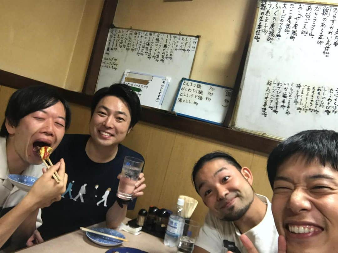 信濃岳夫さんのインスタグラム写真 - (信濃岳夫Instagram)「‪今夜はこのメンバーで！！‬ ‪#ジュリエッタ藤本‬ ‪#キンニクキンギョ富田‬ ‪#きんめだい上田だう‬」9月22日 22時53分 - takeoshinano