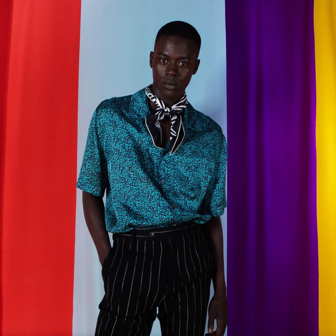 のインスタグラム：「#Missoni praxis just as much as it is a view onto things, informs a way of dressing that knows no boundaries of pattern, shape, color. #MissoniSummer2020 Model: @alpha_dia_ Photo by S.F.」