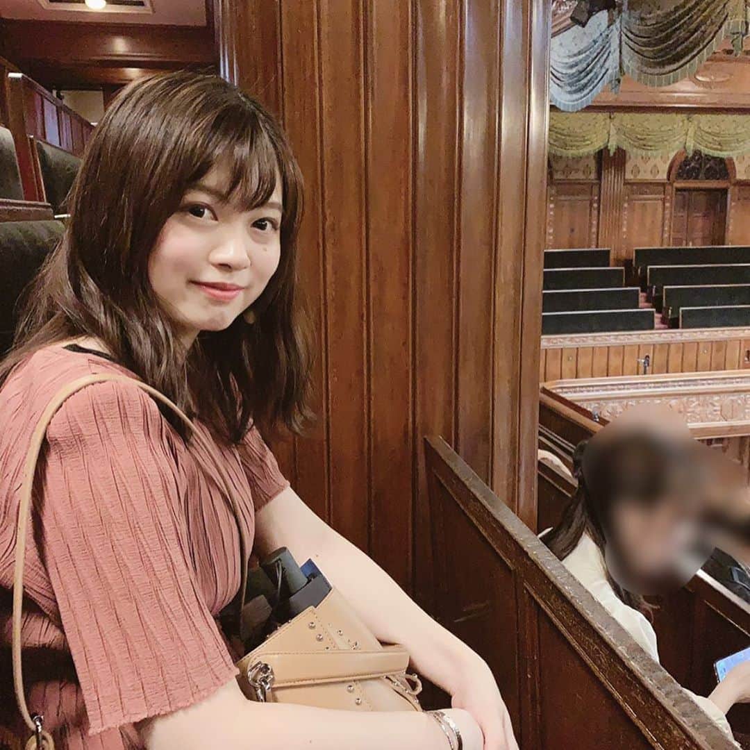 鈴木このみのインスタグラム：「国会議事堂見学と浅草巡り✨  今度は、まるごとにっぽんに行きたい！ おみくじはきっちり結んできました😤w」