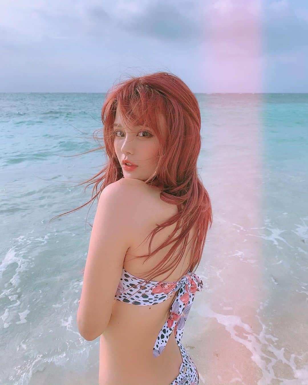 ななぴさんのインスタグラム写真 - (ななぴInstagram)「goodbye yoron island 💘🦄﻿ ﻿ ハプニングもあったけど楽しかった🧜‍♀️ ﻿ 天気がいいときの与論島は﻿ やっぱり天国みたいでした❤︎❤︎❤︎﻿ 来年は与論もリベンジしたいけど﻿ モルディブとか海外の海も﻿ いってみたいなあー🌍﻿ ﻿ やっとおうち着いたので﻿ これからやることやってしまおう😳﻿ ﻿ ひとまずキャリーの中身﻿ 整理して洗濯機回しております💨﻿ ﻿ ﻿ #水着 #ビキニ #bikini #夏 #旅行 #ビーチ #赤崎ビーチ #与論島 #ななぴトラベル #ヨロンブルー #与論島旅行 #国内旅行 #女子旅 #タビジョ #ビジョビ #bbjj #旅行好き #eimyistoire #エイミーイストワール #インスタグラビア」9月22日 23時34分 - __nanapgram__