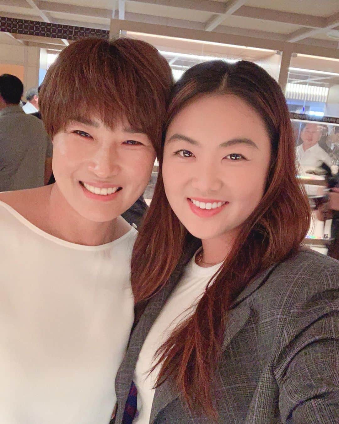 ミンジー・リーのインスタグラム：「Thankyou Seri Unni for hosting us at @seolhaeone & @cellreturn Legends Match! Had lots of fun playing with @juliinkster in the foursomes & getting to meet Lorena & @annikas59 too! Such an honor to be a part of the inaugural event!」