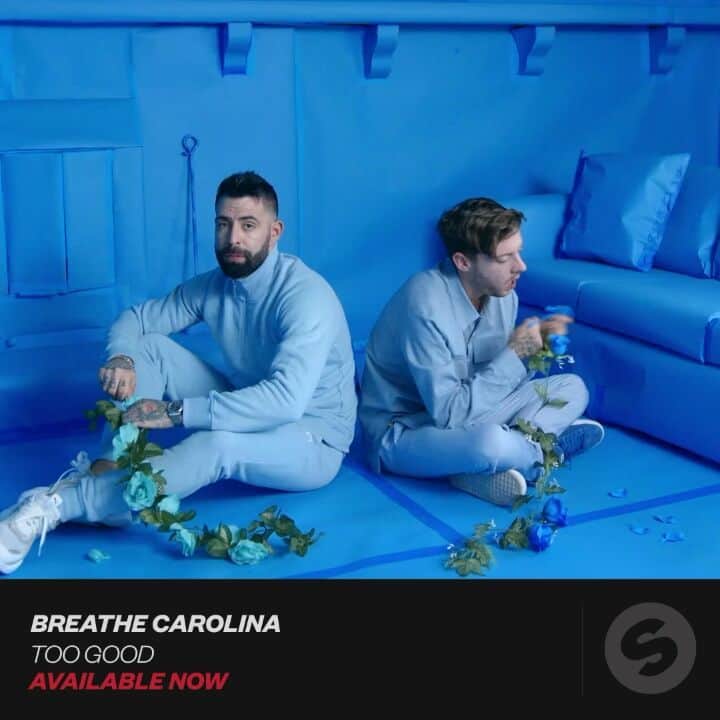 のインスタグラム：「Added @BreatheCarolina's 'Too Good' to your playlist yet? 🙌🏻 #BreatheCarolina #TooGood #SpinninRecords」