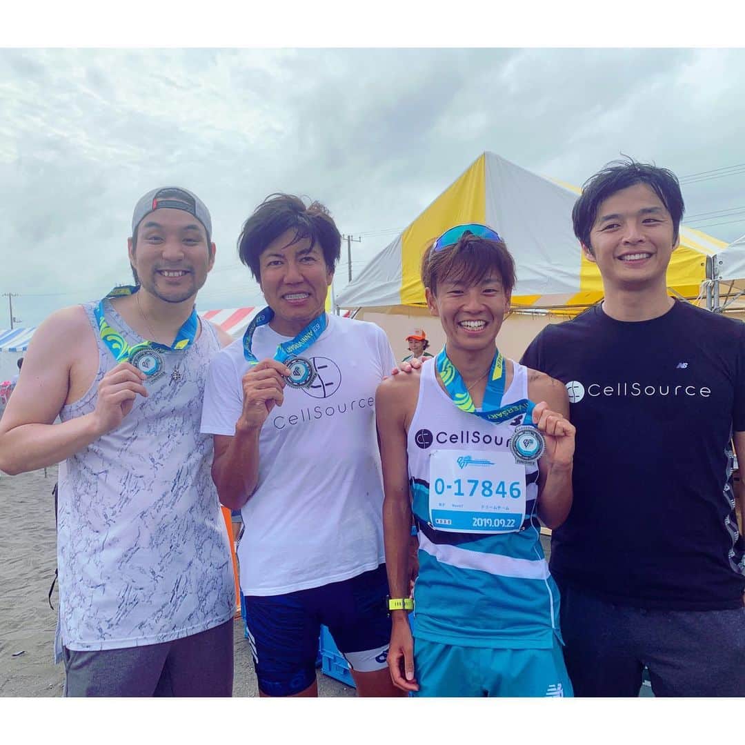 神野大地さんのインスタグラム写真 - (神野大地Instagram)「今日は九十九里トライアスロン大会へ！ リレー部門でランの10kmを担当！ 8分差逆転して優勝しましたー！✨ 来年はトライアスロン出てみようかな！🏊‍♂️🚴‍♂️🏃‍♂️ @ryo.tateishi  @masayamakawa @masato_log  ありがとうございました。🙇‍♂️🙇‍♂️ #トライアスロン」9月22日 16時25分 - daichi_0913