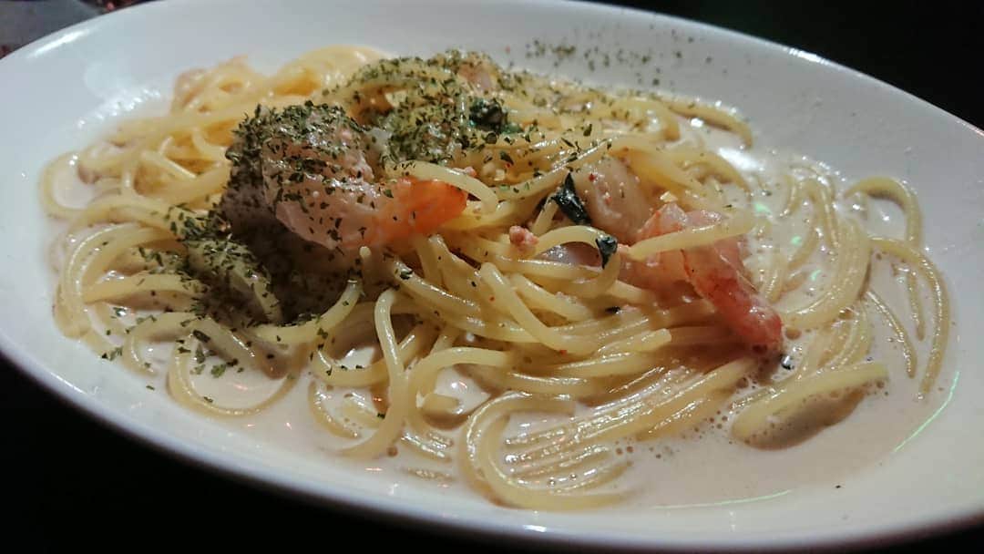 大沢文也のインスタグラム：「barのレベルじゃない。めちゃんこ美味しかった😲‼️ #岐阜県 #岐阜 #瑞浪市 #土岐市 #bar #バー #パスタ #スペアリブ #フレンチトースト #美味しかった #美味しい #デブエット #グルメ #グルメ好きな人と繋がりたい」