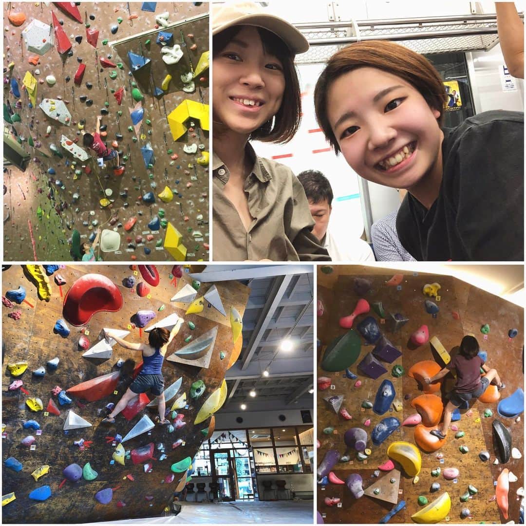 三浦絵里菜のインスタグラム：「9/19.20 国体の相方すずと関東合宿🌼 19日はBaseCamp入間でリード 20日はFish&Birdでボルダー 前腕よれよれで体感もへろへろになるまで登ってすごーーく楽しかったー☺️ こんな感じで国体もがんばろね🙆‍♀️ 泊めてくれた @kumio0802 と @yukisunouchi 本当にありがとうございました🙇‍♀️✨ #成年女子の関東合宿  #いっぱい登った  #楽しかった」
