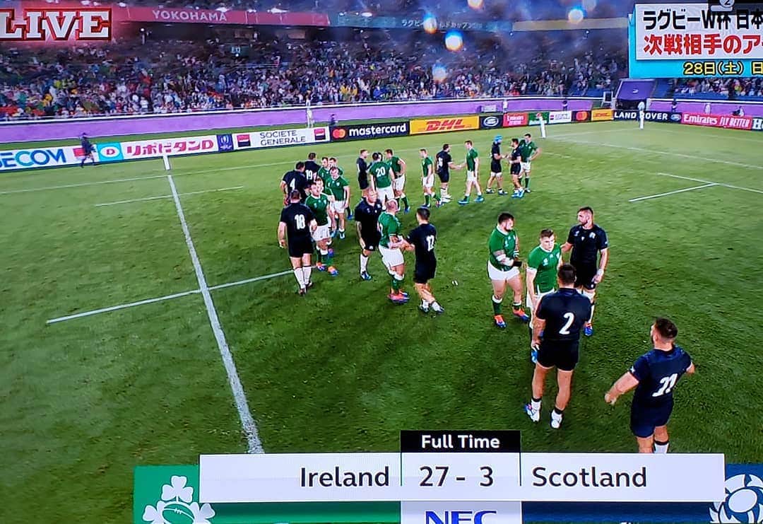 DJ KOOさんのインスタグラム写真 - (DJ KOOInstagram)「アイルランド強い！！手強い！！それにしても凄い試合だった！！これが世界大会の迫力！！でも絶対日本代表はアイルランドを攻略して勝利する！！ #ラグビーW杯 #アイルランド #Rugby #DJKOO」9月22日 19時00分 - dj_koo1019