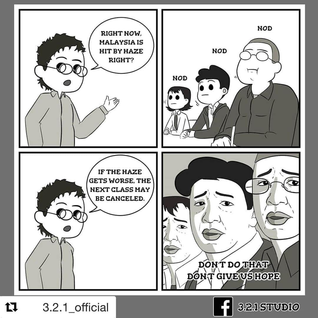 Koleksi Komik Malaysiaさんのインスタグラム写真 - (Koleksi Komik MalaysiaInstagram)「#Repost @3.2.1_official with @get_repost ・・・ What student always want, a holiday! Please don't give us hope!  Take care of your health. Before leaving home, make sure to wear the right face mask. Stay safe guys! Don't forget to follow @3.2.1_official and visit our facebook page too! drop your comment below!  #comic #comics #comicstrip #animation #animationart #malaysia #clipstudiopaint #komik #komikmalaysia #animasi #anime #cartoon #cartoonist #cartoons #drawing #illustration #illustration #illustrator #komikstrip  #instagram #gengkomik #webcomic #webtoon #kartun #lawak #lawakhambar #アニメ #マンガ #321OFFICIAL #komiklokal」9月22日 19時29分 - tokkmungg_exclusive