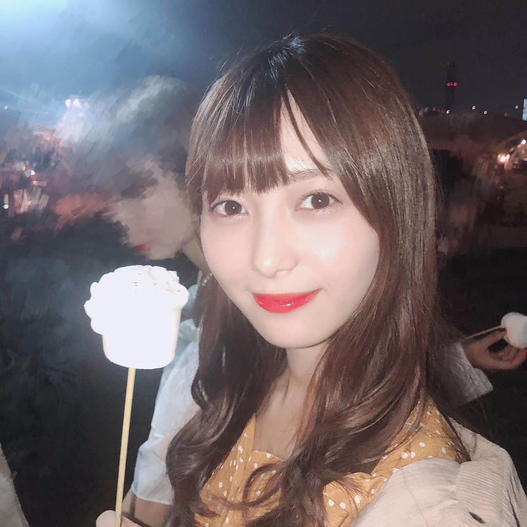 のインスタグラム：「夏の思い出が増えました︎︎︎︎︎☺︎︎︎︎︎︎ マシュマロおいしかった︎︎︎︎︎☺︎」