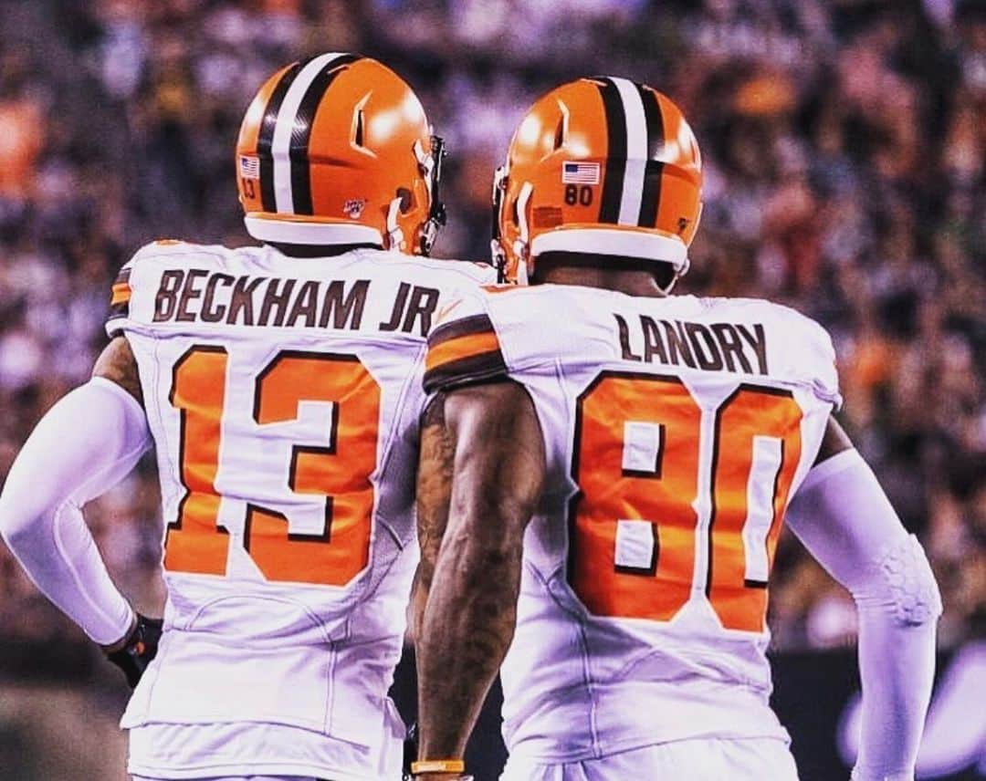 オデル・ベックハン・ジュニアのインスタグラム：「It’s on us today champ!!! OMS @juice_landry」