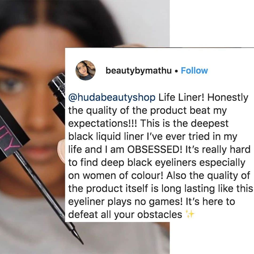 Huda Kattanさんのインスタグラム写真 - (Huda KattanInstagram)「The reviews on #hudabeautylifeliner have been AMAZING 🙏🏽🙏🏽🙌🏽 Thank you guys!!! I love you all soo  MUCH!! ❤️❤️❤️ @beautybymathu @makeup.by.farahh @nathaliebbyy @gona_01」9月22日 22時40分 - hudabeauty