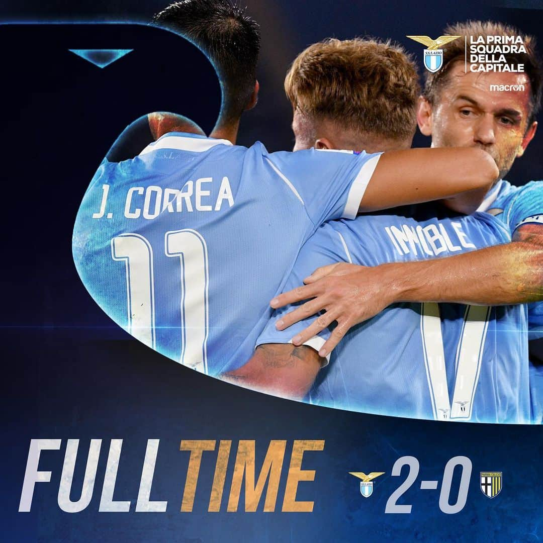 SSラツィオさんのインスタグラム写真 - (SSラツィオInstagram)「✅ #LazioParma 2-0  Goals from @ciroimmobile17 and @adamarusa17 secure us the three points 🤩」9月23日 5時41分 - official_sslazio