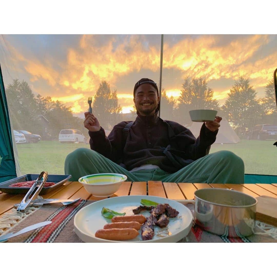 安東輝さんのインスタグラム写真 - (安東輝Instagram)「キャンプ最高だ！！！」9月23日 17時47分 - iamakiraando