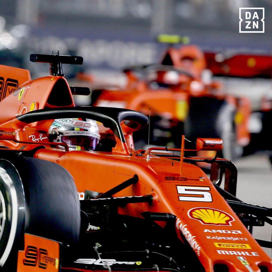 DAZN JAPANさんのインスタグラム写真 - (DAZN JAPANInstagram)「. ／ F1第15戦シンガポールGP🏎 セバスチャン・ベッテルが今季初優勝🎉 ＼ . シャルル・ルクレールが2位でフェラーリが1-2フィニッシュを達成🏁 . 次戦は 🏎ロシアGP決勝 📅9/29(日）19:30配信開始 #DAZN で配信 . #f1jp #f1dazn #F1 #Formula1 #SingaporeGP #Vettel #Ferrari #Leclerc #フェラーリ #ベッテル」9月23日 17時56分 - dazn_jpn
