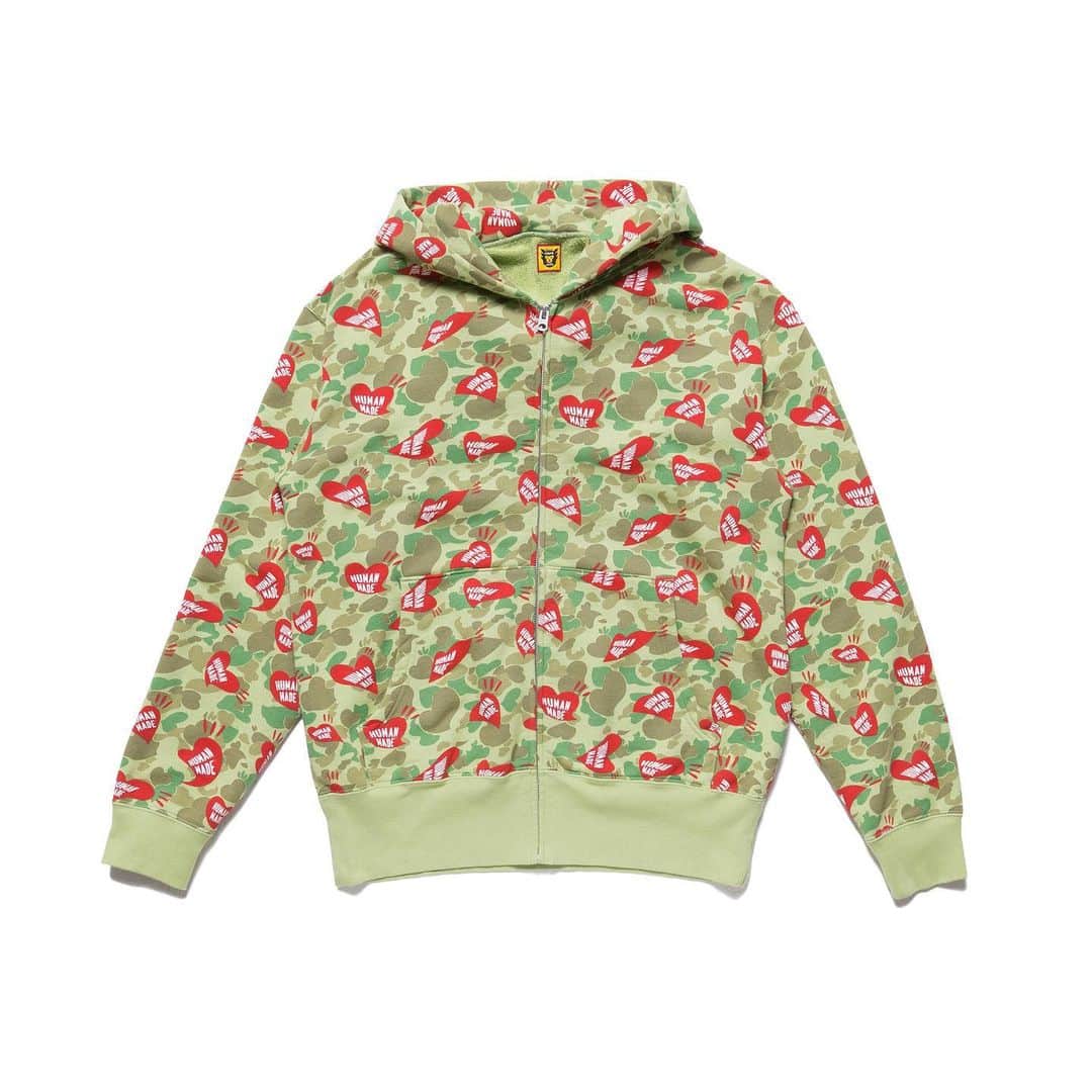 のインスタグラム：「【 New Arrival 】 < HUMAN MADE®︎ > HEART CAMO ZIP HOODIE now in store. #unitedarrowsandsons  #unitedarrows #harajuku  #humanmade」