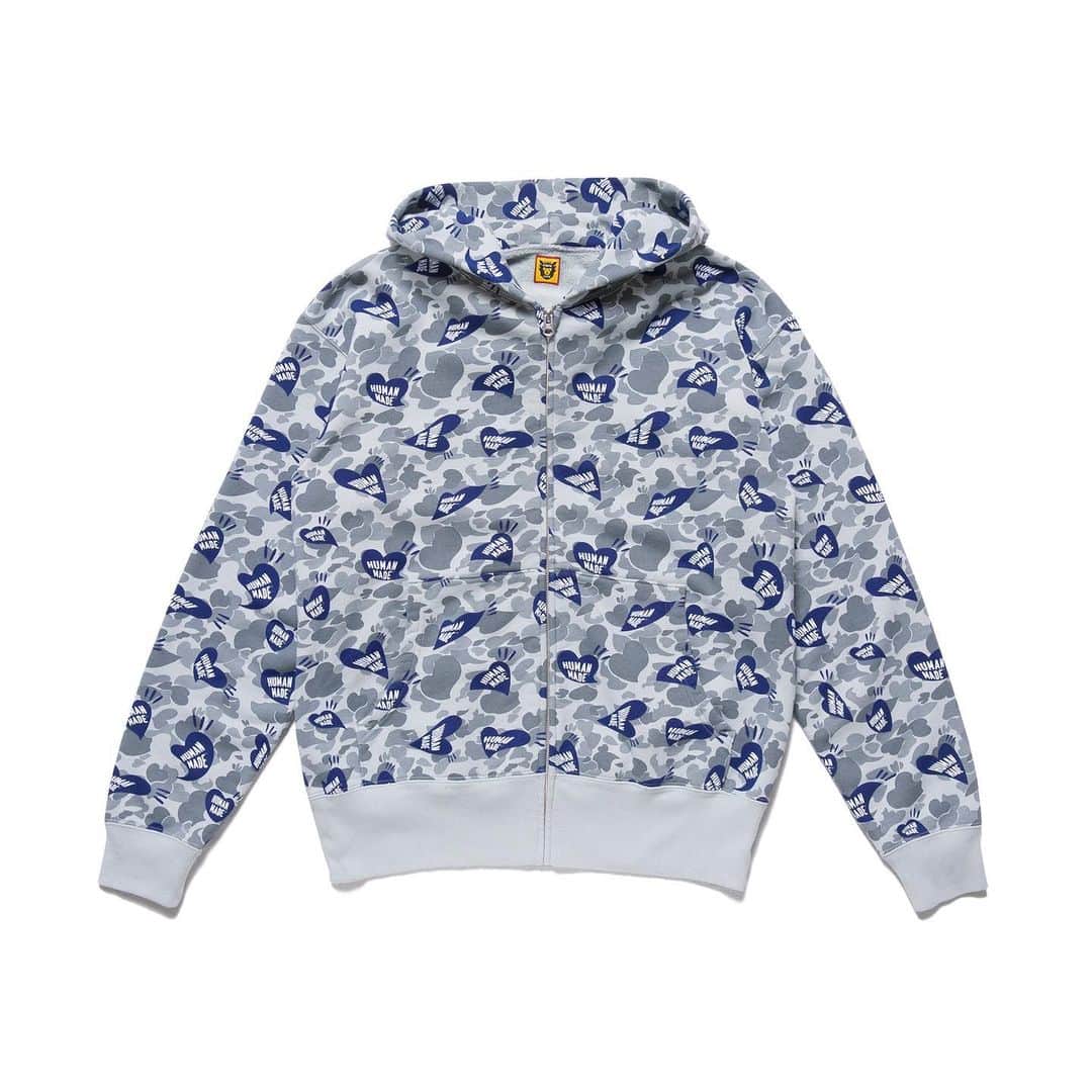のインスタグラム：「【 New Arrival 】 < HUMAN MADE®︎ > HEART CAMO ZIP HOODIE now in store. #unitedarrowsandsons  #unitedarrows #harajuku  #humanmade」