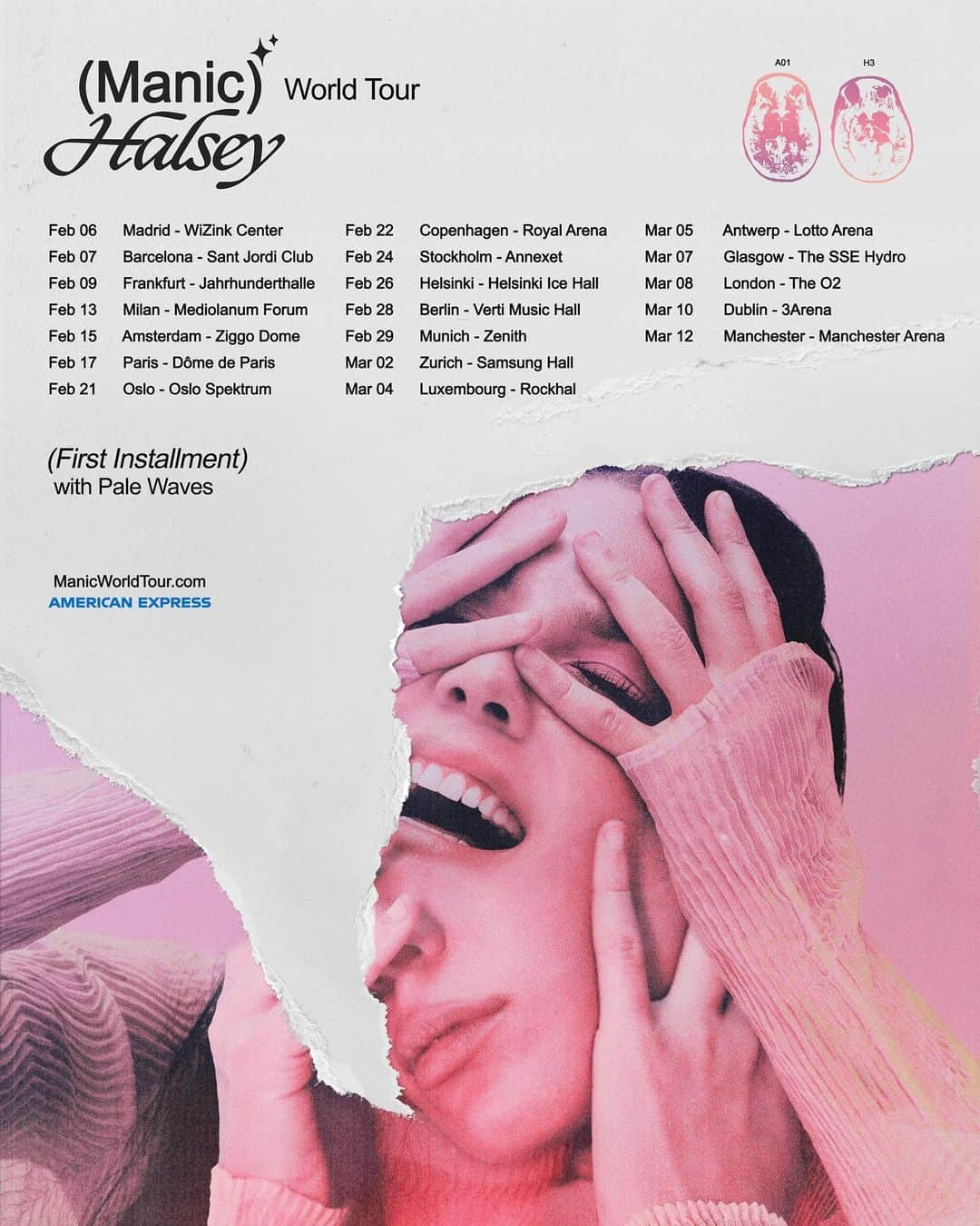 Halseyさんのインスタグラム写真 - (HalseyInstagram)「Manic World Tour (First Installment)  Tickets on sale Friday ManicWorldTour.com」9月23日 17時02分 - iamhalsey