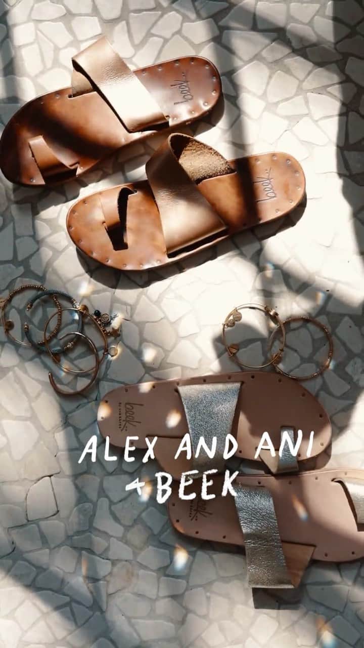 のインスタグラム：「Meet Birgit Klett: #IntentionSetter + Co-Founder and Designer of @beekbytwobirds, a company that designs handcrafted leather footwear with equal parts, comfort + style. 🥿 Learn more about Birgit and shop her fave styles inspired by wisdom > http://bit.ly/2mzRJYx * * * // shoes: @beekbytwobirds // clothes: @neu.nomads // 🎬: @tarah_sutton / 🎥: @dpbettencourt @hindsight101 //📍@twobunchpalms //」