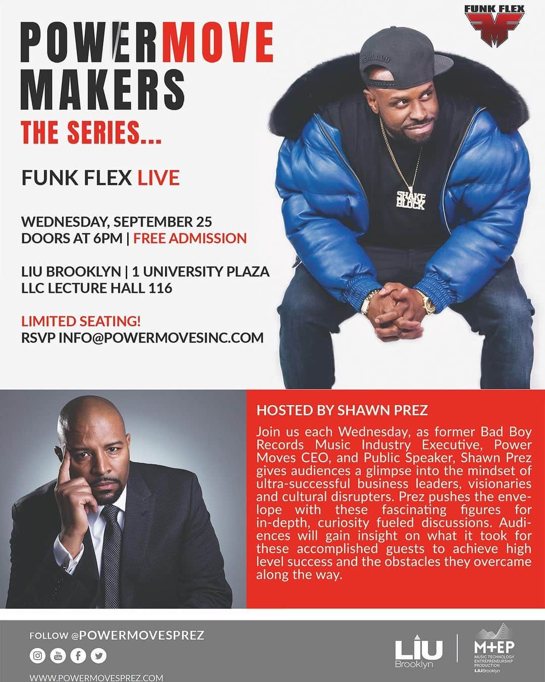 ファンクマスター・フレックスのインスタグラム：「This Wednesday!!!! @funkflex x @powermovesprez !!!!!!」