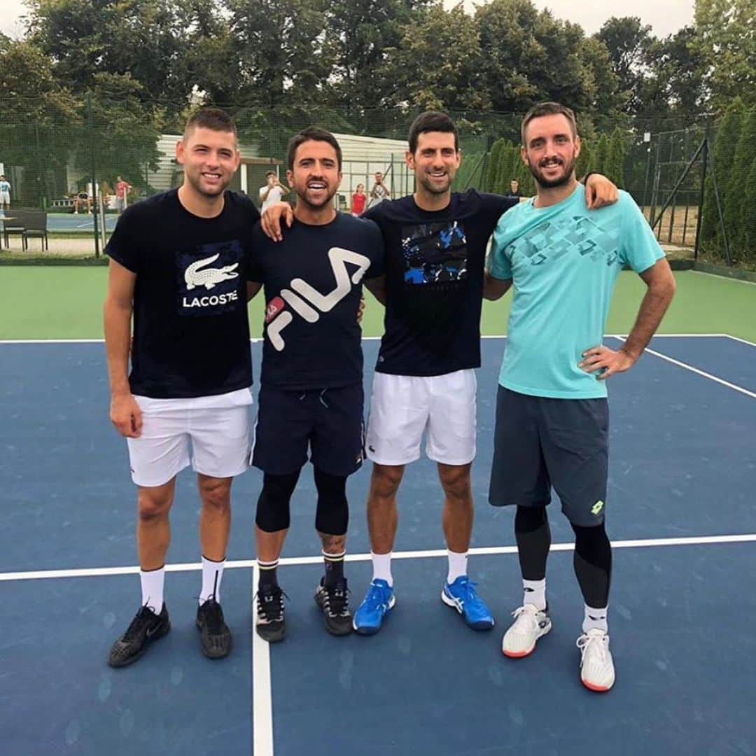 ノバク・ジョコビッチさんのインスタグラム写真 - (ノバク・ジョコビッチInstagram)「Serbian Davis Cup team training in Belgrade. Srpski Dejvis Kup tim trenira u Beogradu. Idemooo」9月24日 4時11分 - djokernole