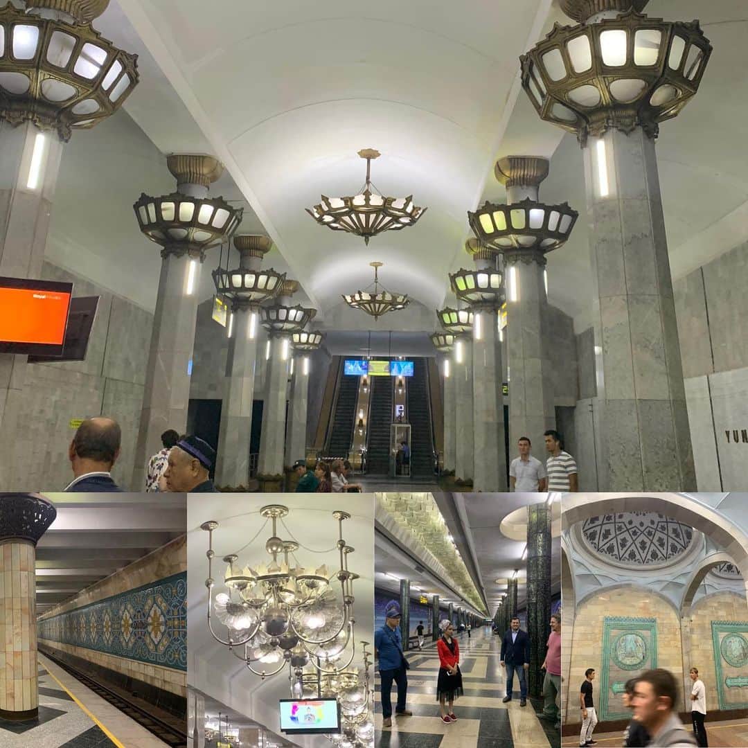 伊藤孝恵さんのインスタグラム写真 - (伊藤孝恵Instagram)「ウズベキスタンの地下鉄は、ひとつひとつの駅にテーマが設定してあり、装飾もすべて違います。」9月23日 19時28分 - itotakae