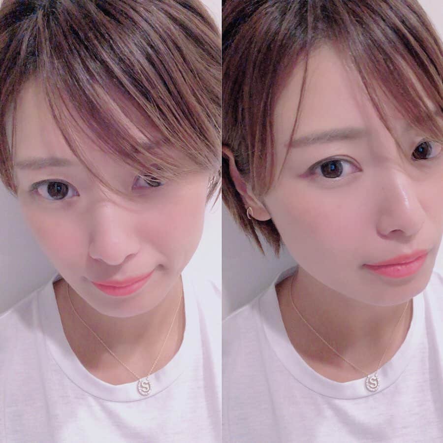 彩海のインスタグラム：「. . またまたKOKOSCHKA 店長ケンタロウさんカット！ . 前回切ってから2ヶ月弱だったけど 更に4センチ程切りました✂︎ . 私は後頭部分の癖が強いので ストレートかけてもらって 今回はカラーなし！ . . 2、3週間後にまたカラーしにいきます！ . . . どんどん短くなっていっちゃうわーw . . . . . . #ショートカット#ショートカット女子 #ショートヘア #ショートボブ #ショート #ショート女子 #ショートスタイル #ショートヘアー #ショートヘアカタログ #ストレート」